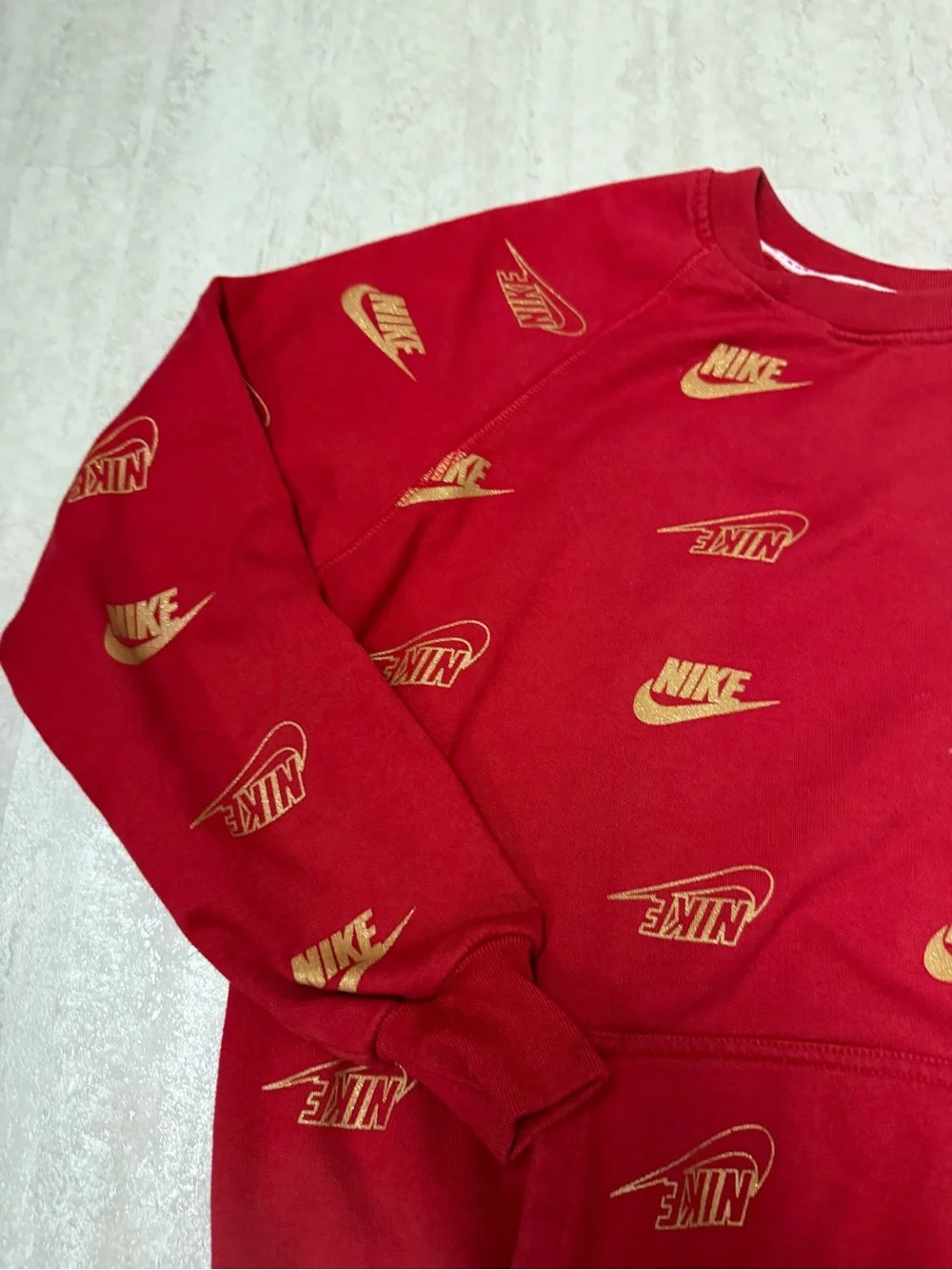 Vintage 90's Nike Crewneck sweatshirt all over Nike print